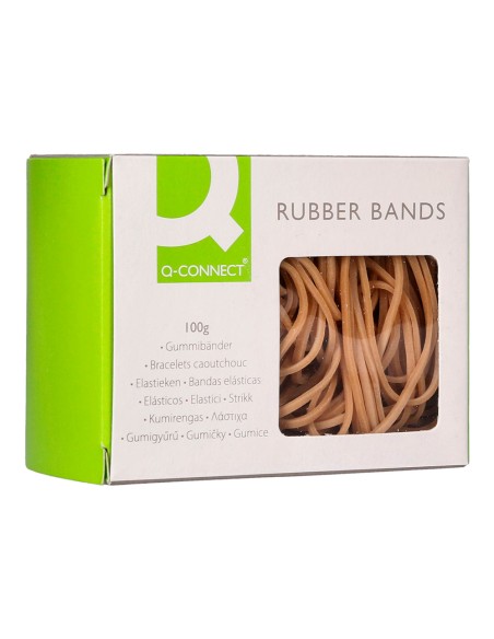 Gomillas elasticas q-connect 100 gr numero 20 200 x 2 mm