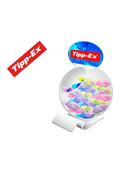 Corrector tipp-ex micro tape twist 5 mm x 8 m expositor de 60 unidades