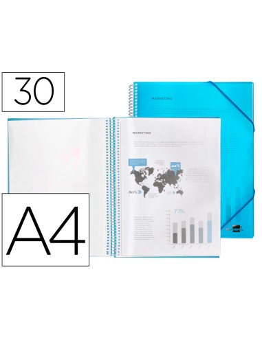 Carpeta liderpapel escaparate con espiral 30...