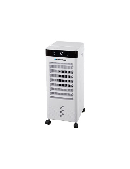 Climatizador evaporativo blaupunkt 65w deposito 8l 3 velocidades hasta 20 m2 con ruedas color blanco
