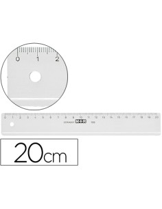 Regla m+r 20 cm plastico...