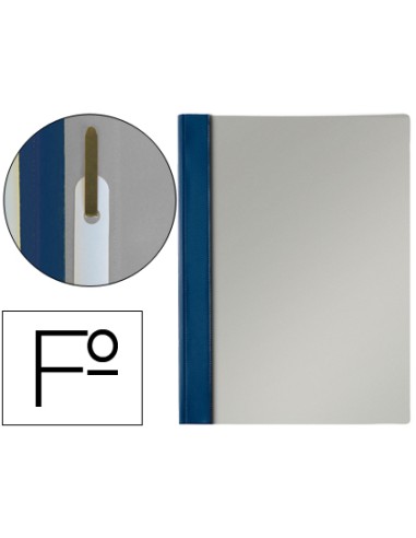Carpeta dossier fastener pvc esselte folio azul...