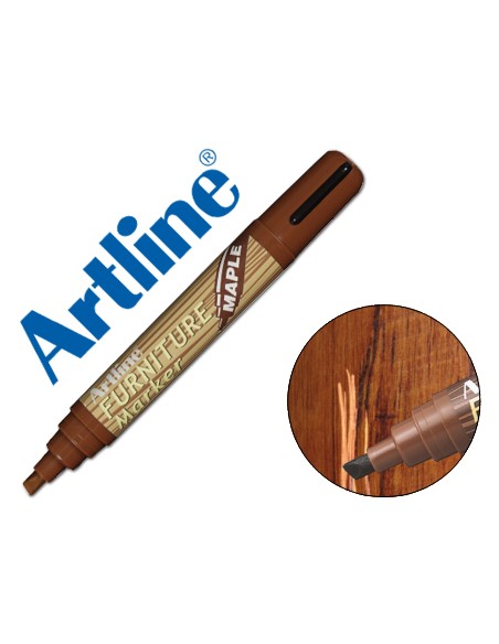 Rotulador artline marcador permanente ek-95 furniture maple-arce punta biselada 2,0-5,0 mm en blister brico