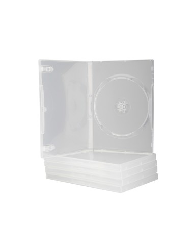 Caja dvd q-connect transparente pack de 5 unidades