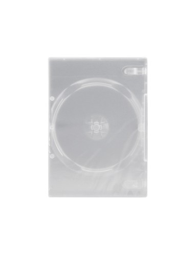 Caja dvd q-connect transparente pack de 5 unidades