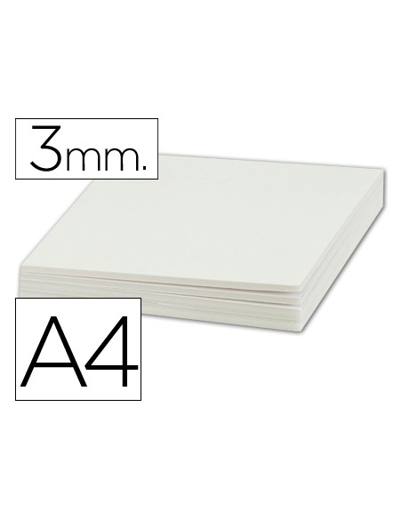 Carton pluma liderpapel blanco doble cara din a4 espesor 3mm