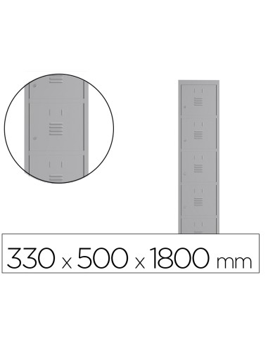 Taquilla metalica rocada 300 1 modulo 5 puertas...