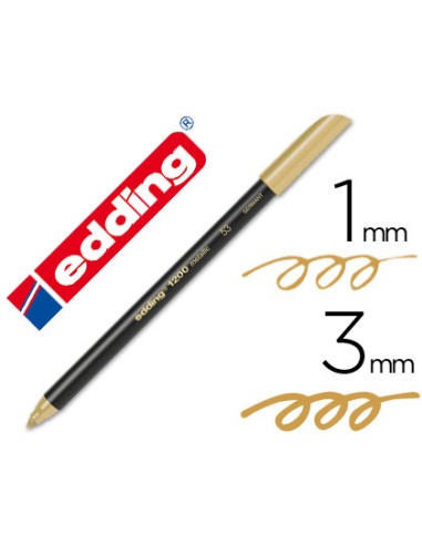 Rotulador edding punta fibra 1200 oro n. 53...