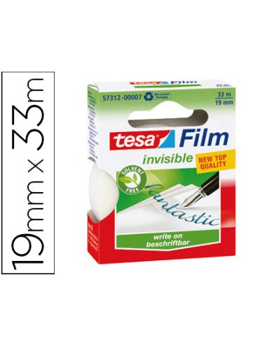 Cinta adhesiva tesa film invisible ecologica 33...