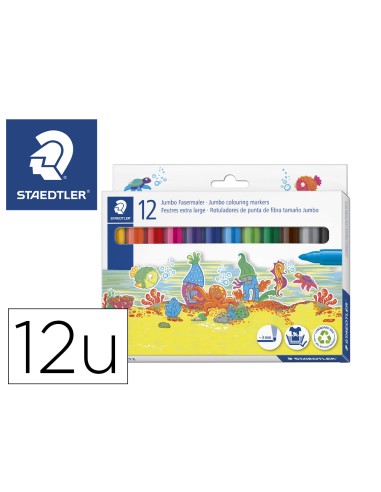 Rotulador staedtler color jumbo trazo 3 mm...