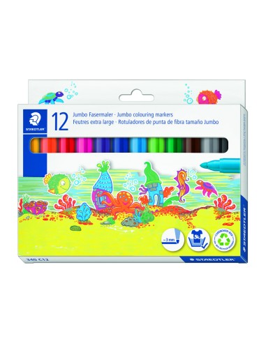 Rotulador staedtler color jumbo trazo 3 mm...