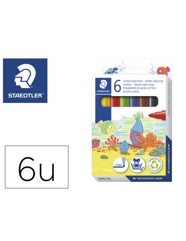 Rotulador staedtler color jumbo trazo 3 mm...