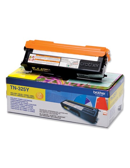 Toner brother tn-325y amarillo -3,500pag- hl-4140cn hl-4150cdn hl-4570cdw dcp-9055cdn dcp-9270cdw