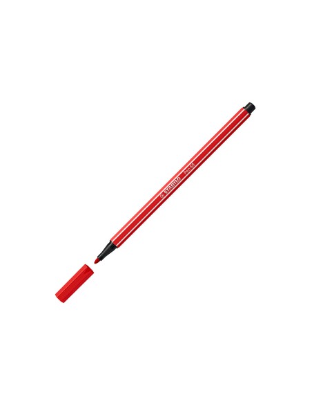 Rotulador stabilo acuarelable pen 68 rojo carmin punta gruesa 1mm