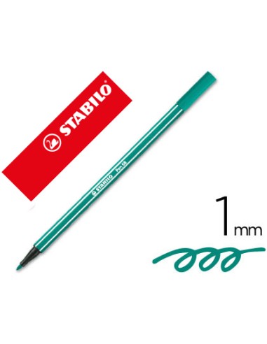 Rotulador stabilo acuarelable pen 68 verde...