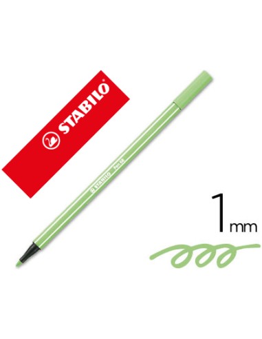 Rotulador stabilo acuarelable pen 68 verde...