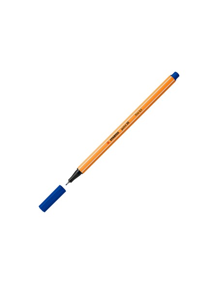 Rotulador stabilo punta de fib ra point 88 azul ultramar punta fina 0,4mm