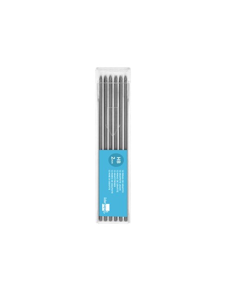 Minas liderpapel grafito 2 mm estuche de 12 minas longitud 120 mm
