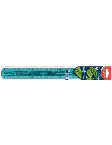 Regla maped plastico flexible de 30 cm colores...