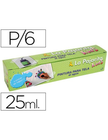 Pintura para tela la pajarita kids 25 ml caja...