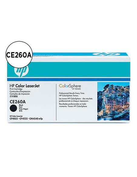 Toner hp color laserjet cp4025/cp4525 -ce260a- negro 8.500 pags