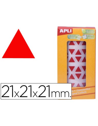 Gomets autoadhesivos triangulares 21x21x21 mm...