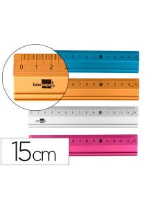 Regla liderpapel 15 cm...