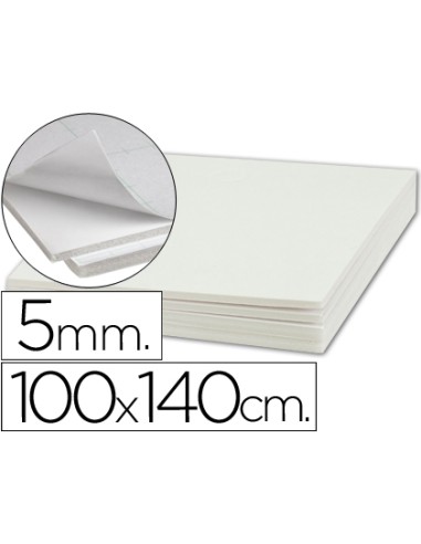 Carton pluma liderpapel blanco adhesivo 1 cara...