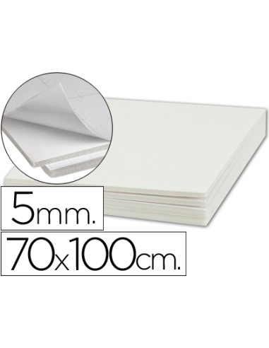 Carton pluma liderpapel blanco adhesivo 1 cara...