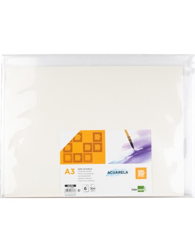 Papel dibujo liderpapel 297x420mm 300g/m2...