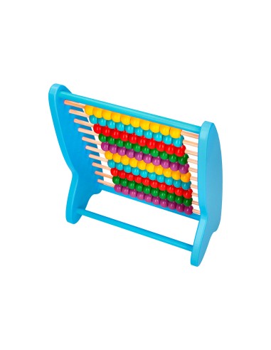 Abaco madera liderpapel 100 bolas colores...