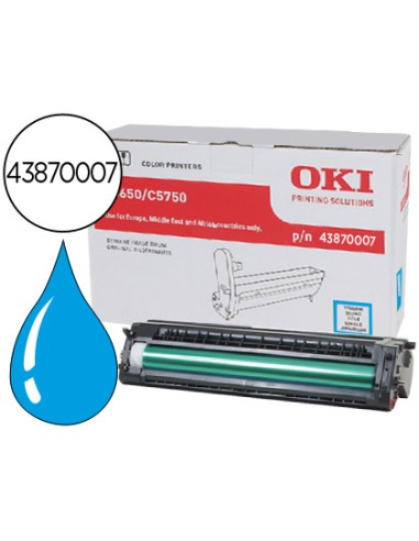 Tambor oki c5650/5750 cian 20000 paginas