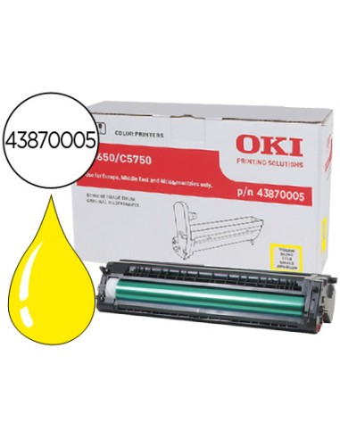 Tambor oki c5650/5750 amarillo 20000 paginas
