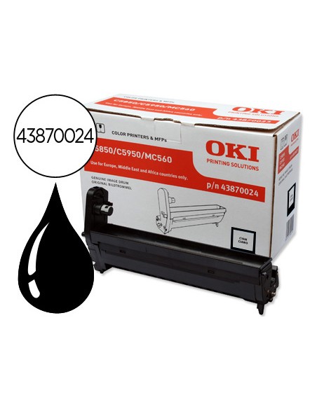 Tambor oki c5850/5950 negro 20000 paginas