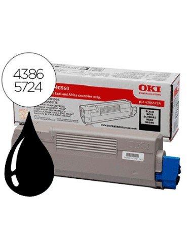 Toner oki c5850/5950/mc560 negro -8000pag- type...