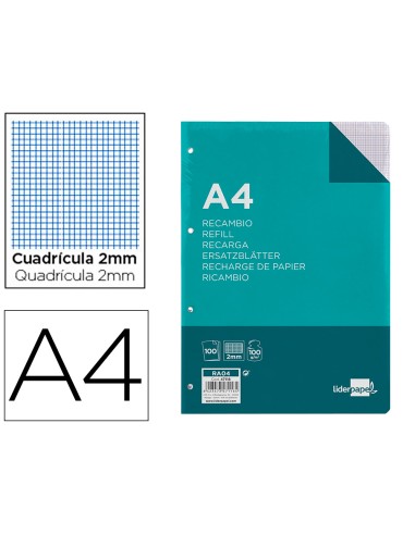 Recambio liderpapel a4 100 hojas 100gr...