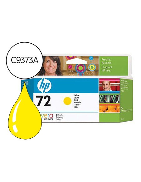 Ink-jet hp 72 amarillo foto designjet t610/1100 -130ml-
