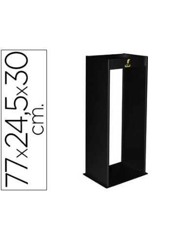 Cenicero metalico con rejilla para arena negro...