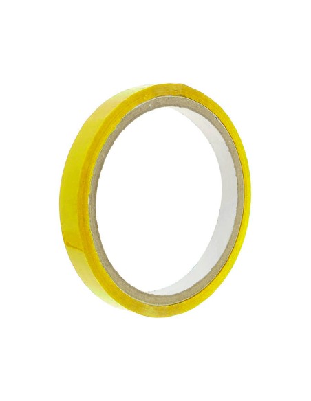 Cinta adhesiva q-connect 66 m x 9 mm amarilla para cerrar bolsas