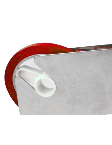 Cinta adhesiva q-connect 66 m x 9 mm roja para cerrar bolsas