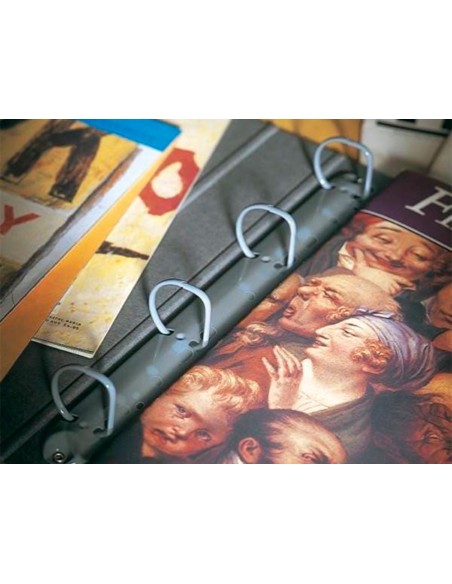 Tira multitaladro autoadhesiva q-connect para documentos a4 y a5 pack de 50 unidades