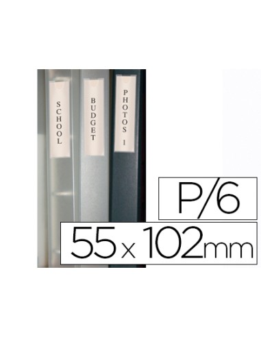 Funda autoadhesiva q-connect para lomo de...