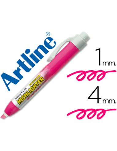 Rotulador artline clix fluorescente ek-63 rosa...