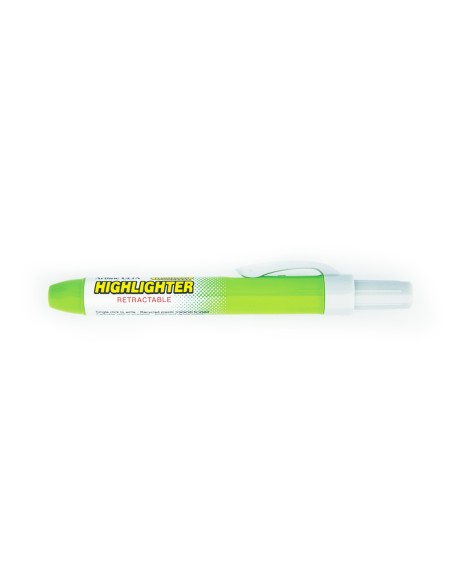 Rotulador artline clix fluorescente ek-63 verde punta biselada 4 mm