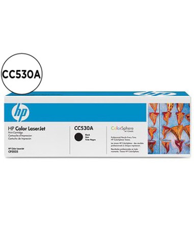 Toner hp laserjet color cp2025 negro 3.500 pag