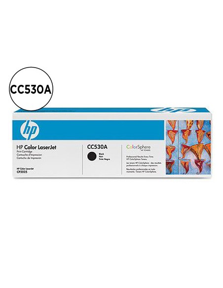 Toner hp laserjet color cp2025 negro 3.500 pag