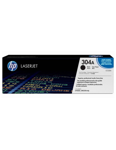 Toner hp laserjet color cp2025 negro 3.500 pag
