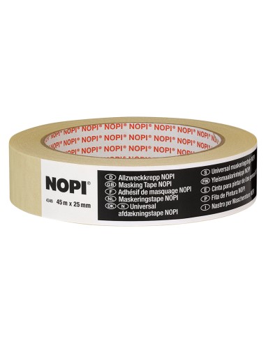 Cinta adhesiva tesa para pintar nopi 45 m x 25 mm