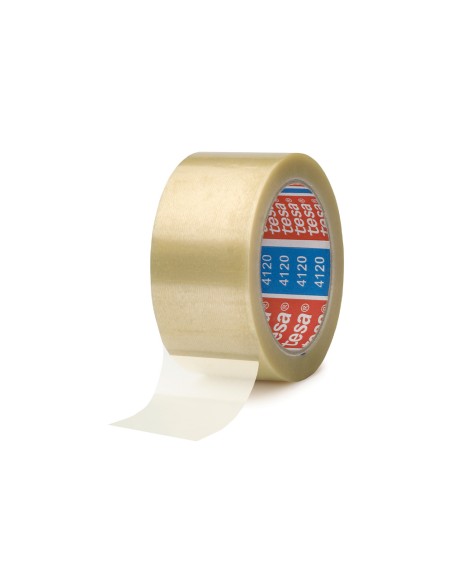 Cinta adhesiva tesa pvc transparente 66 m x 50 mm para embalaje