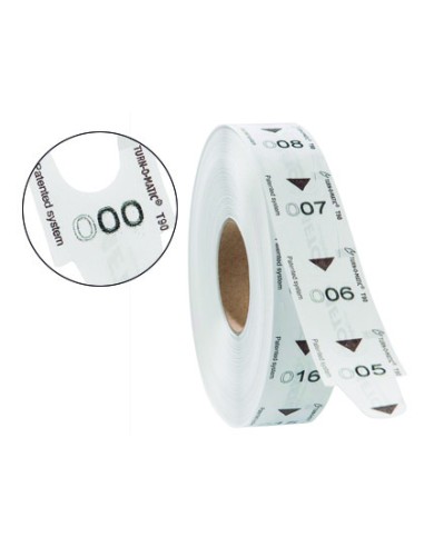 Tickets turnomatic 31x67mm color blanco rollo...